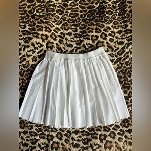 Bluenotes White Pleated Skater Mini Skirt
